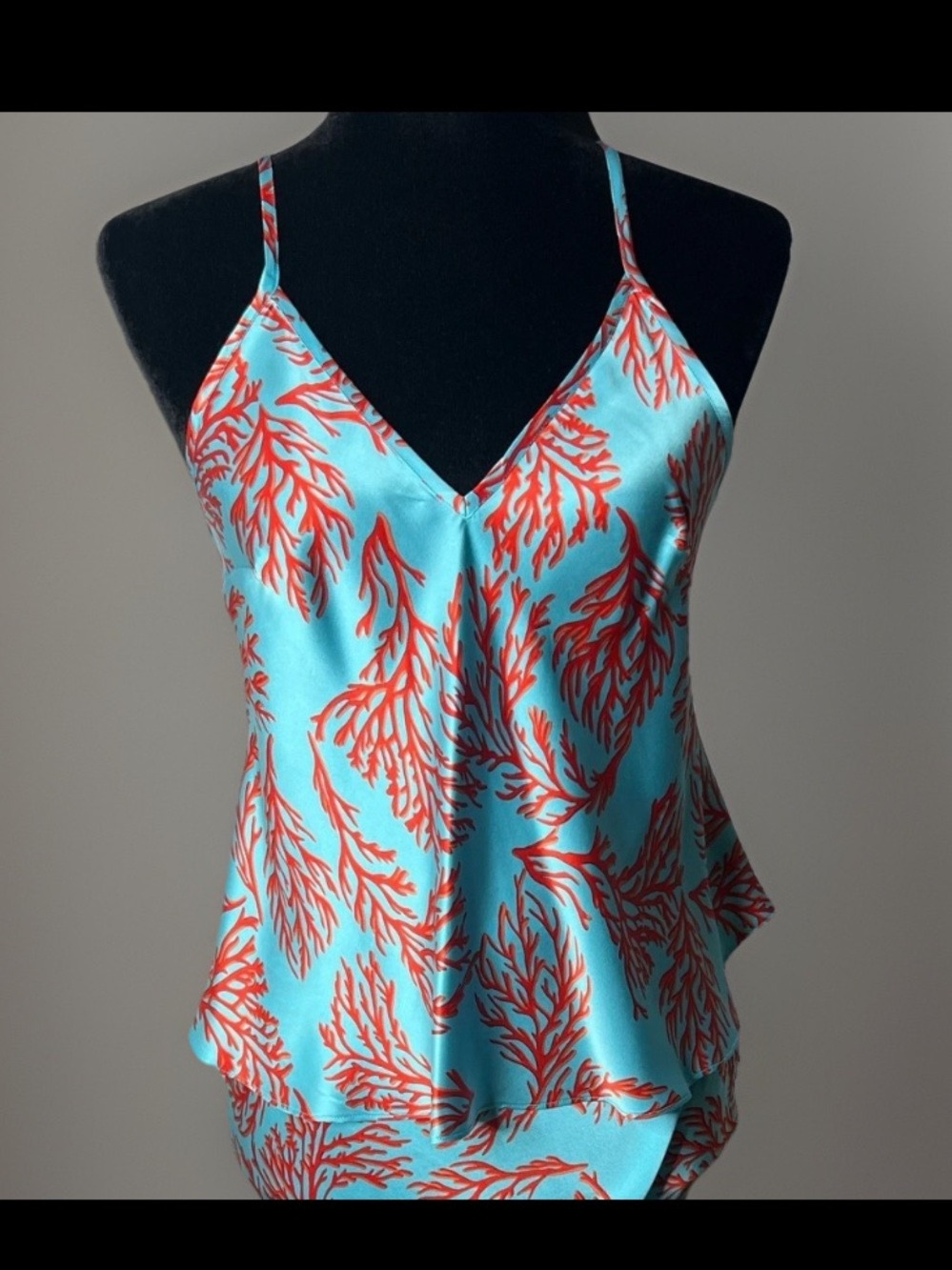 Tracy James Jess Cami coral reef silk small